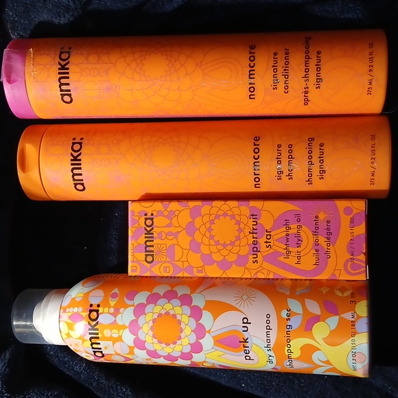 amika Other - AMIKA (4) NORMCORE SHAMPOO/CONDITIONER STYLING OIL DRY SHAMPOO AMIKA NORMCORE